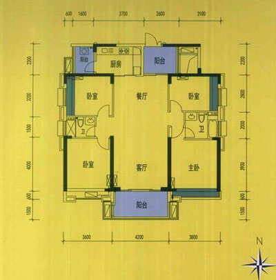 金艾陶家裝：佛山禪城怡翠晉盛花園132㎡的中式風格裝修鑒賞