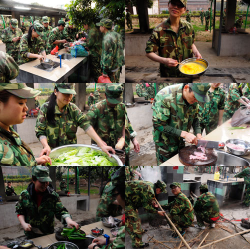 戰地野炊，小伙伴們各司其職